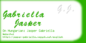 gabriella jasper business card